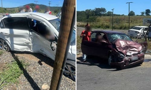 Colisão entre dois carros deixa feridos na BR-324