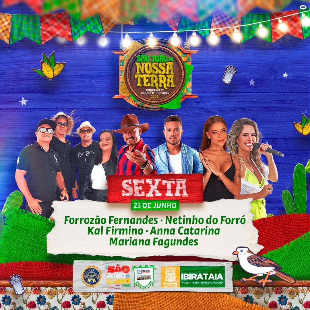 São João de Ibirataia nesta sexta-feira, 23; confira