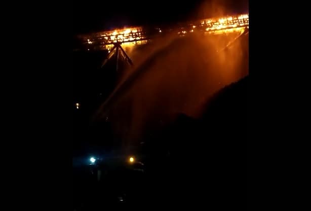 Equipamento na planta de beneficiamento da Atlantic Nickel sofre incêndio; veja vídeo