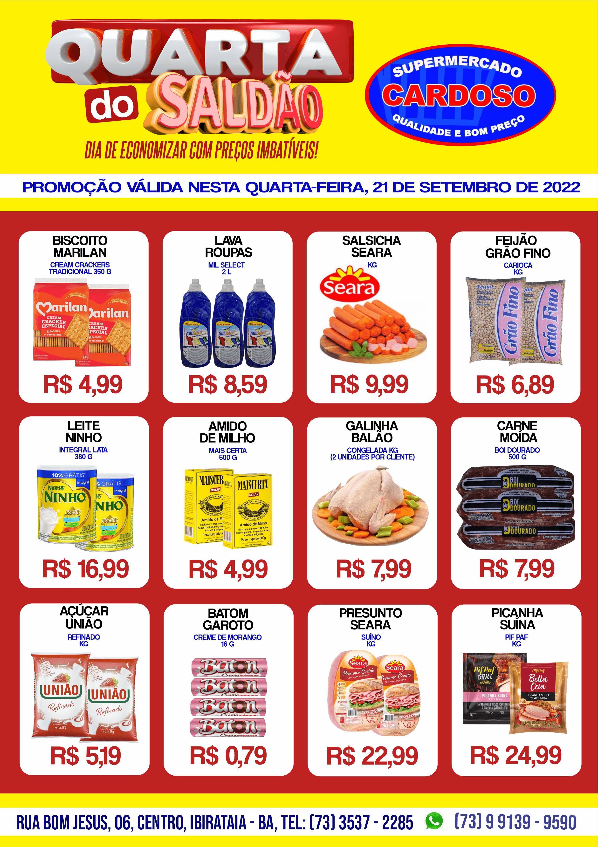 QUARTA DO SALDÃO NO SUPERMERCADO CARDOSO