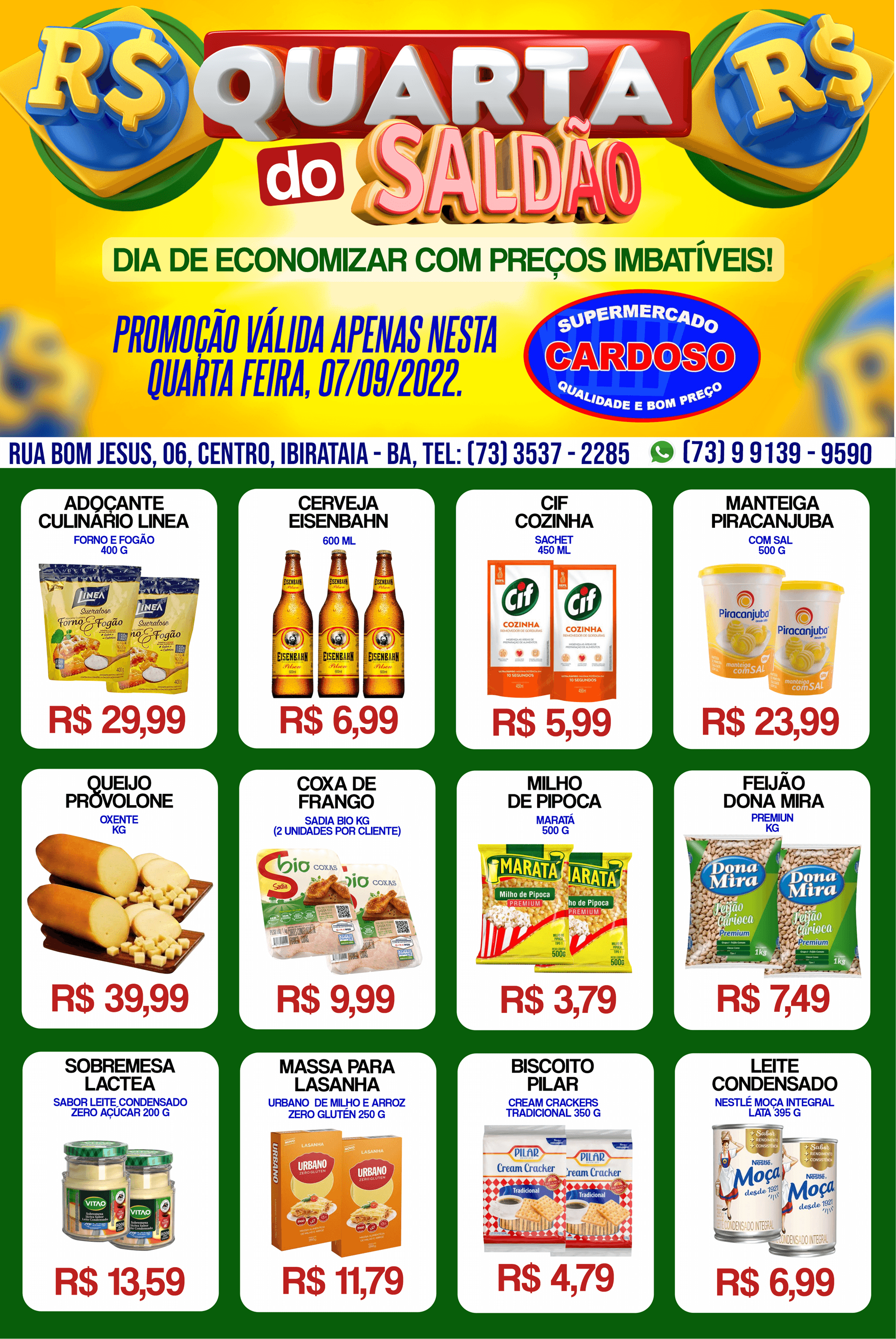 QUARTA DO SALDÃO NO SUPERMERCADO CARDOSO