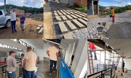 Ibirataia: Secretário de Infraestrutura vistoria obras em andamento no município