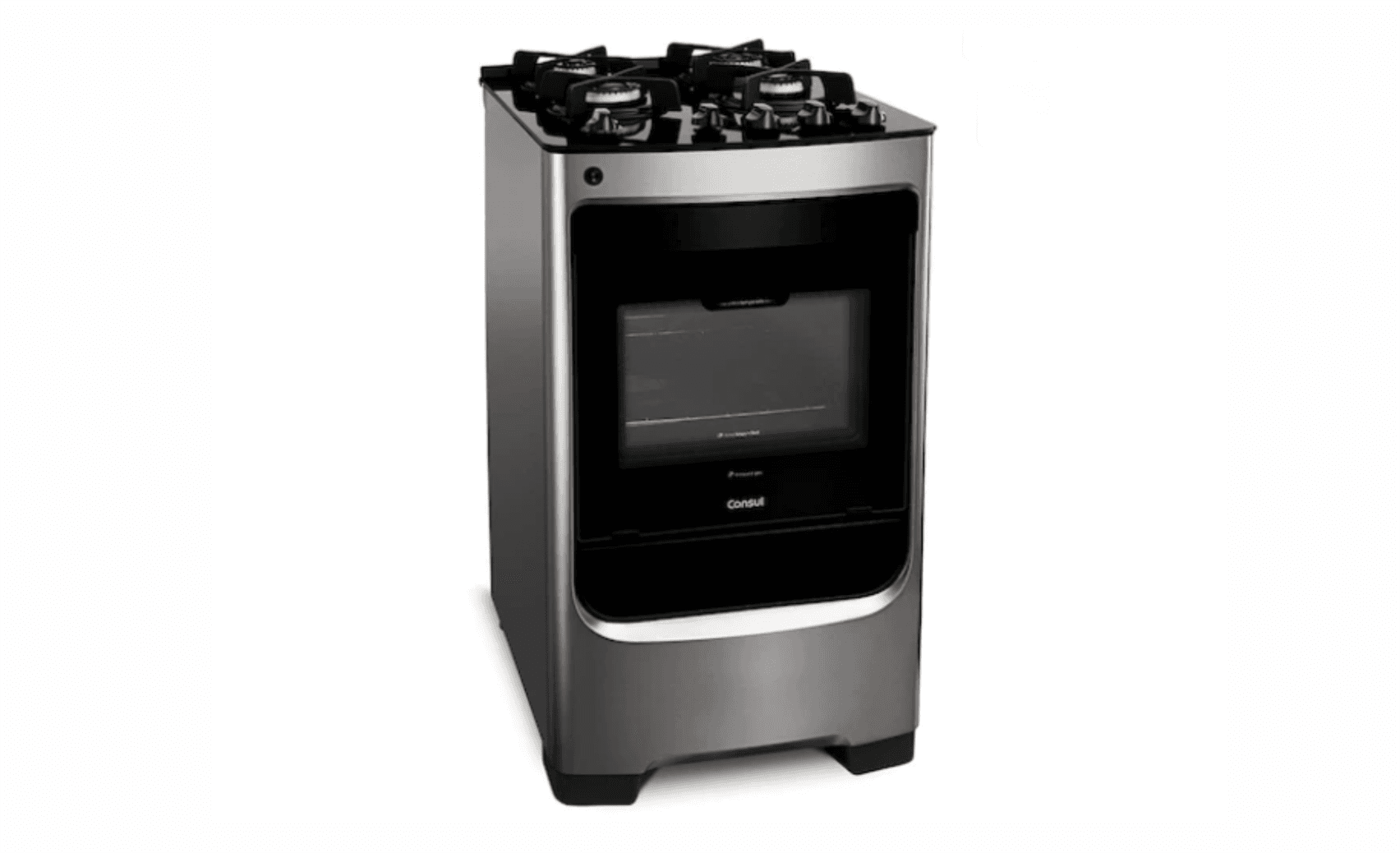 Classificados: Vende-se um Fogão Consul Inox com mesa de vidro usado por R$ 800,00