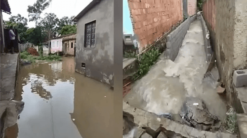 Chuvas intensas causam alagamentos e desabrigam moradores em Gandu