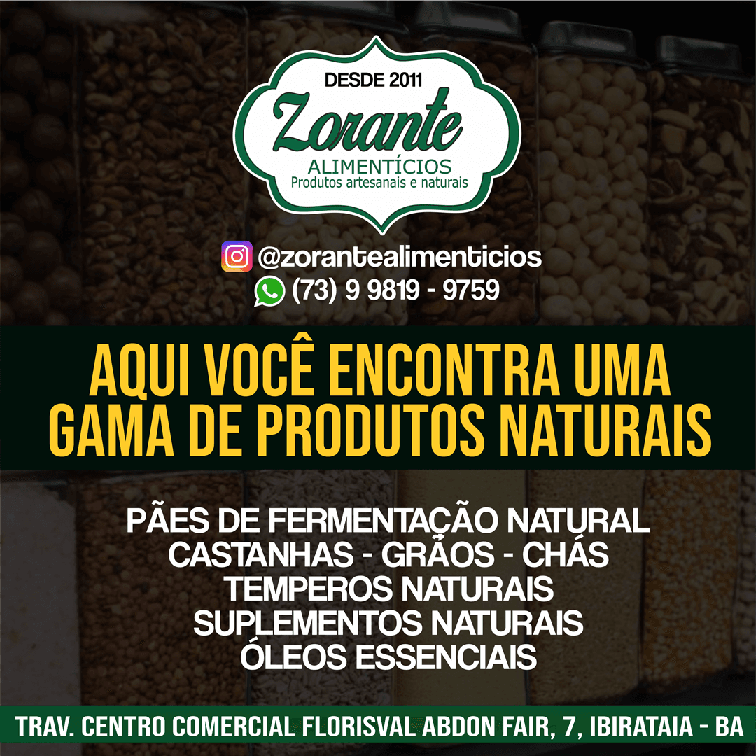 ZORANTE ALIMENTÍCIOS | UMA GAMA DE PRODUTOS NATURAIS A SUA DISPOSIÇÃO!