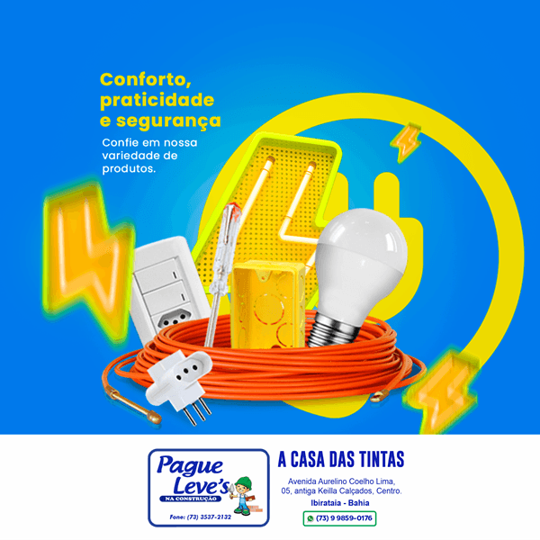 Conforto, Praticidade e Segurança é no Pague Leve’s da Construção | Casa das Tintas!