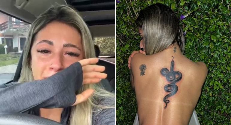 Influencer faz tatuagem escondido da mãe e se arrepende ao ver resultado: 'Não foi o que pedi