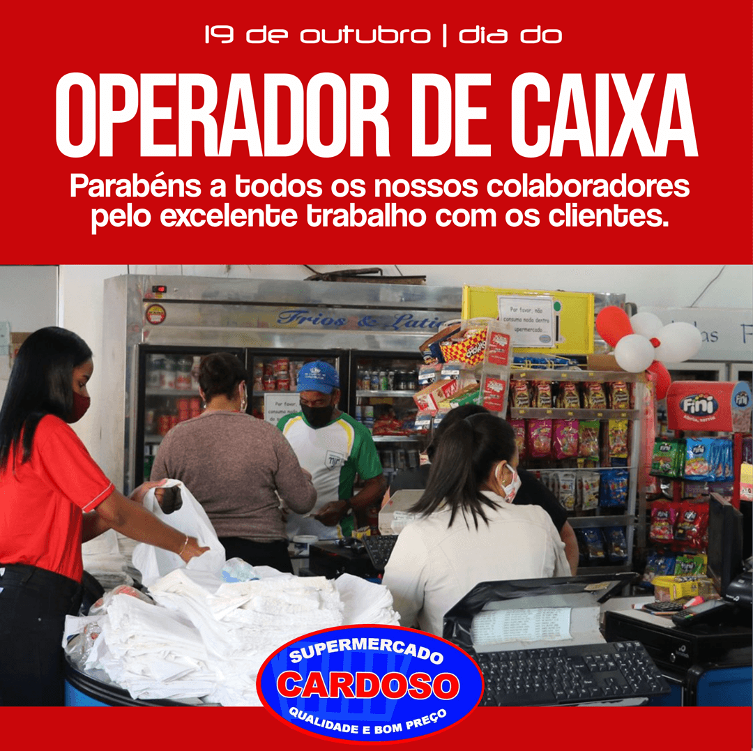 19 de outubro | DIA DO OPERADOR DE CAIXA