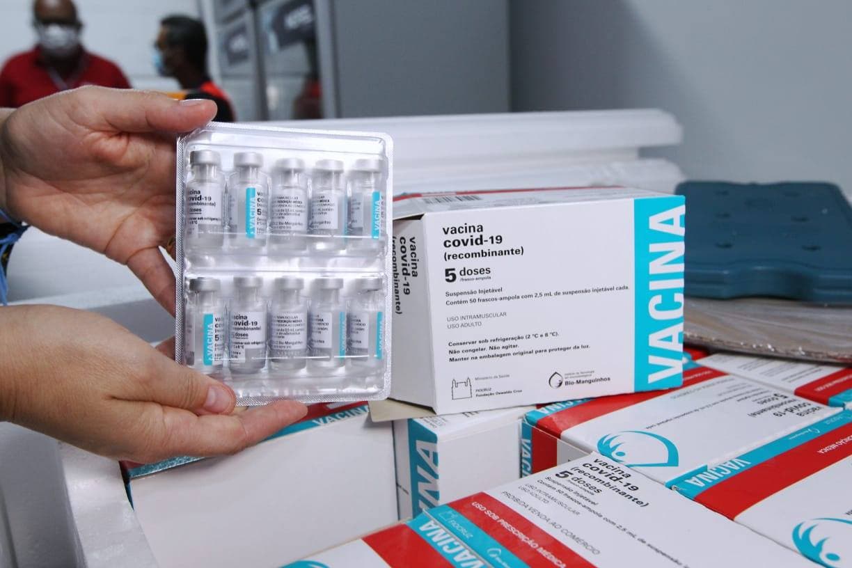 Bahia recebe mais 222,5 mil doses de vacinas contra a Covid-19