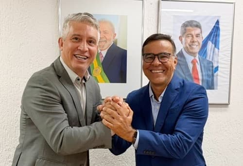 Ibirataia: Prefeito Sandro Futuca participa de audiência na CBPM com o presidente Henrique Carballal
