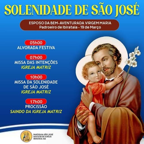 Ibirataia : Confira a programação dos Festejos de São José 2024