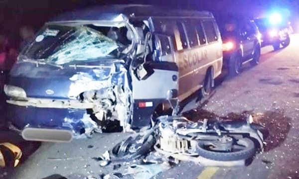 Conquista-BA: Motociclista morre após colidir frontalmente com van