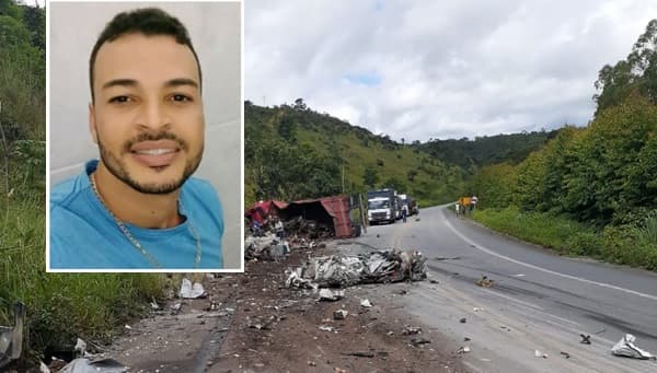 Morre no sul da Bahia Robinho dono de academia em acidente de carro com caminhão; assista o vídeo