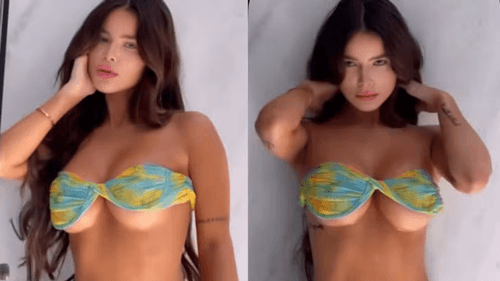 Namorada de Ângelo Gabriel, Bianca Anchieta, exibe curvas em vídeo após polêmica sobre fotos modificadas