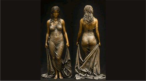 Estátua "Belsabé" de Benjamin Matthew Victor revoluciona escultura com técnica inovadora