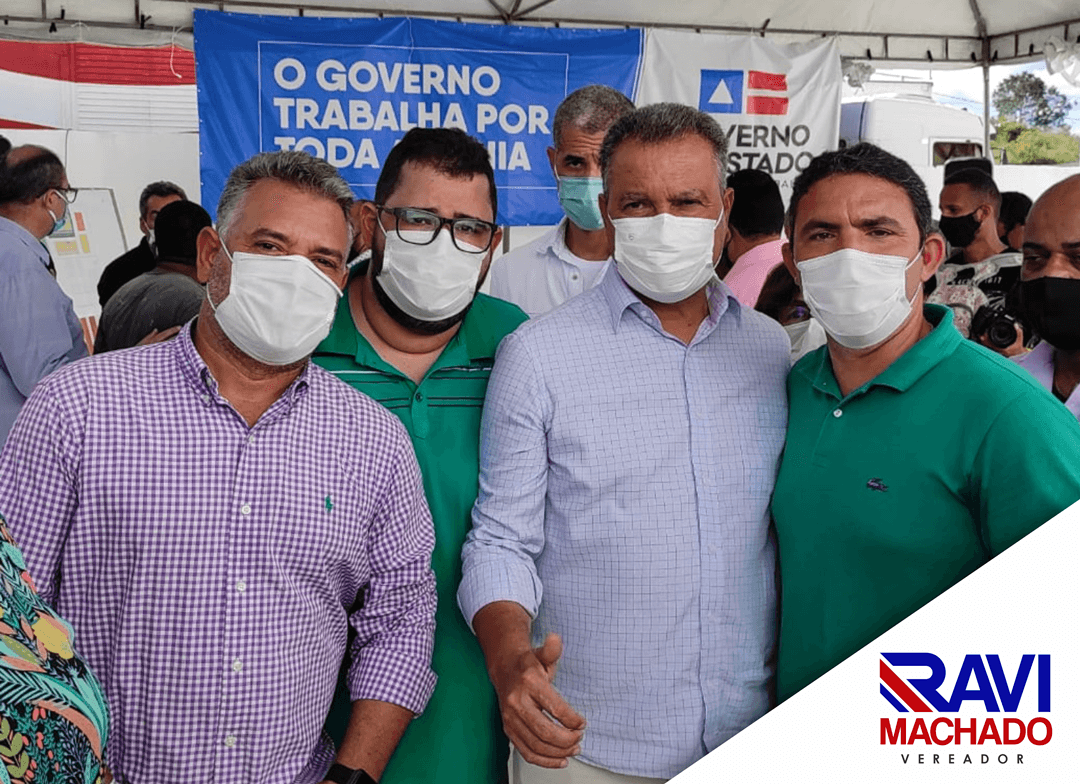 Ravi Machado recepciona Governado Rui Costa em Itagibá