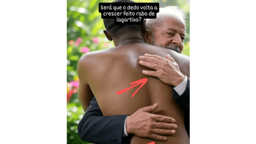 Foto que circula de Lula com dez dedos é falsa e manipulada digitalmente