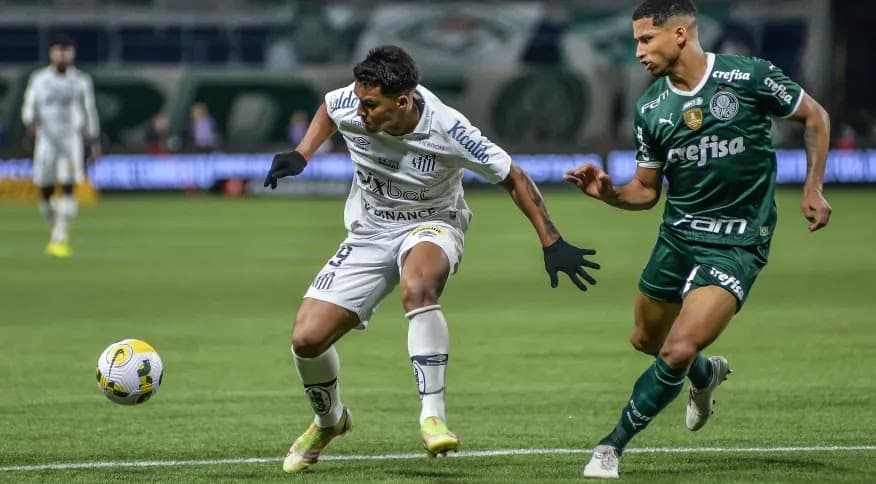 Palmeiras derrota o Santos e tem vantagem de 9 pontos na liderança do Brasileiro