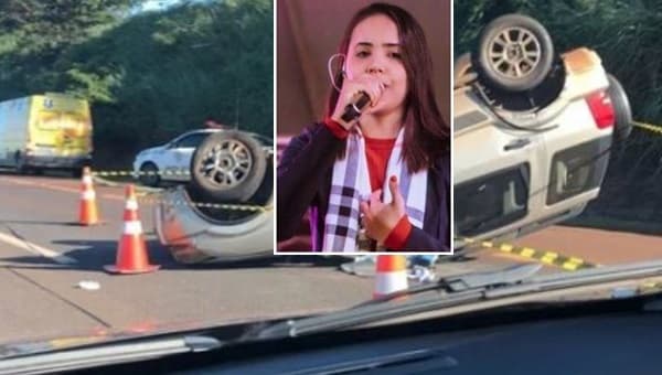Cantora sertaneja morre em capotamento de carro após show em bar
