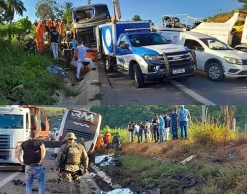 Nove pessoas morrem; mais de 22 ficam feridas em acidente na BR-101
