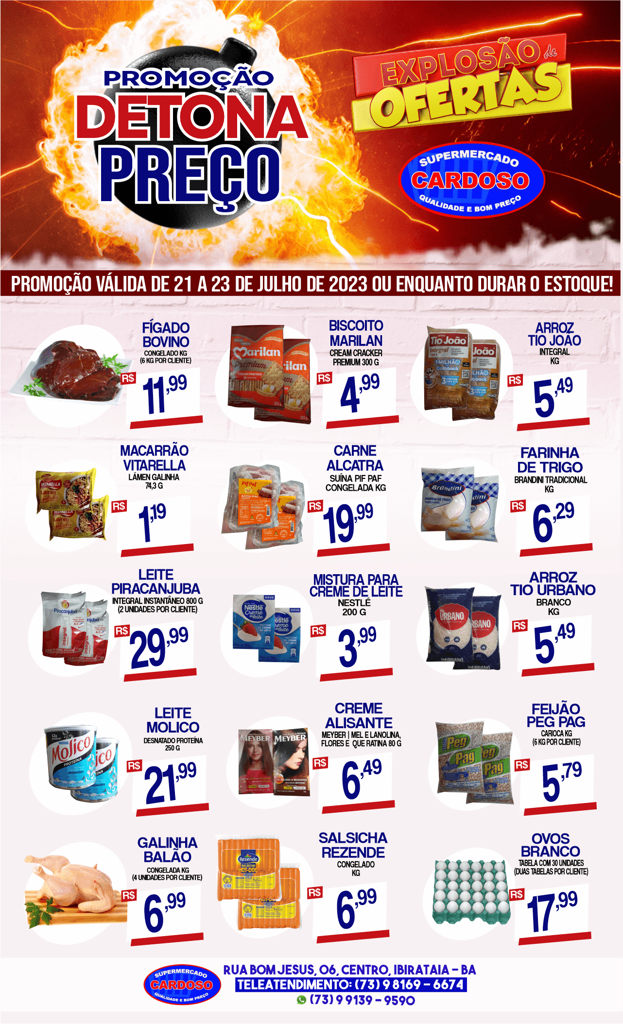 Promoção Detona Preço no Supermercado Cardoso