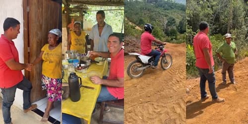 Ibirataia: Vice-prefeito Juca Muniz fortalece vínculos na Zona Rural em meio a boa recepção dos moradores