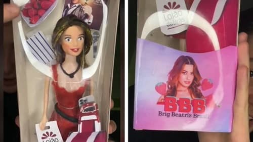 BBB 24: Beatriz vira boneca em loja do Brás e viraliza nas redes sociais: 'Vem com CD do Belo'