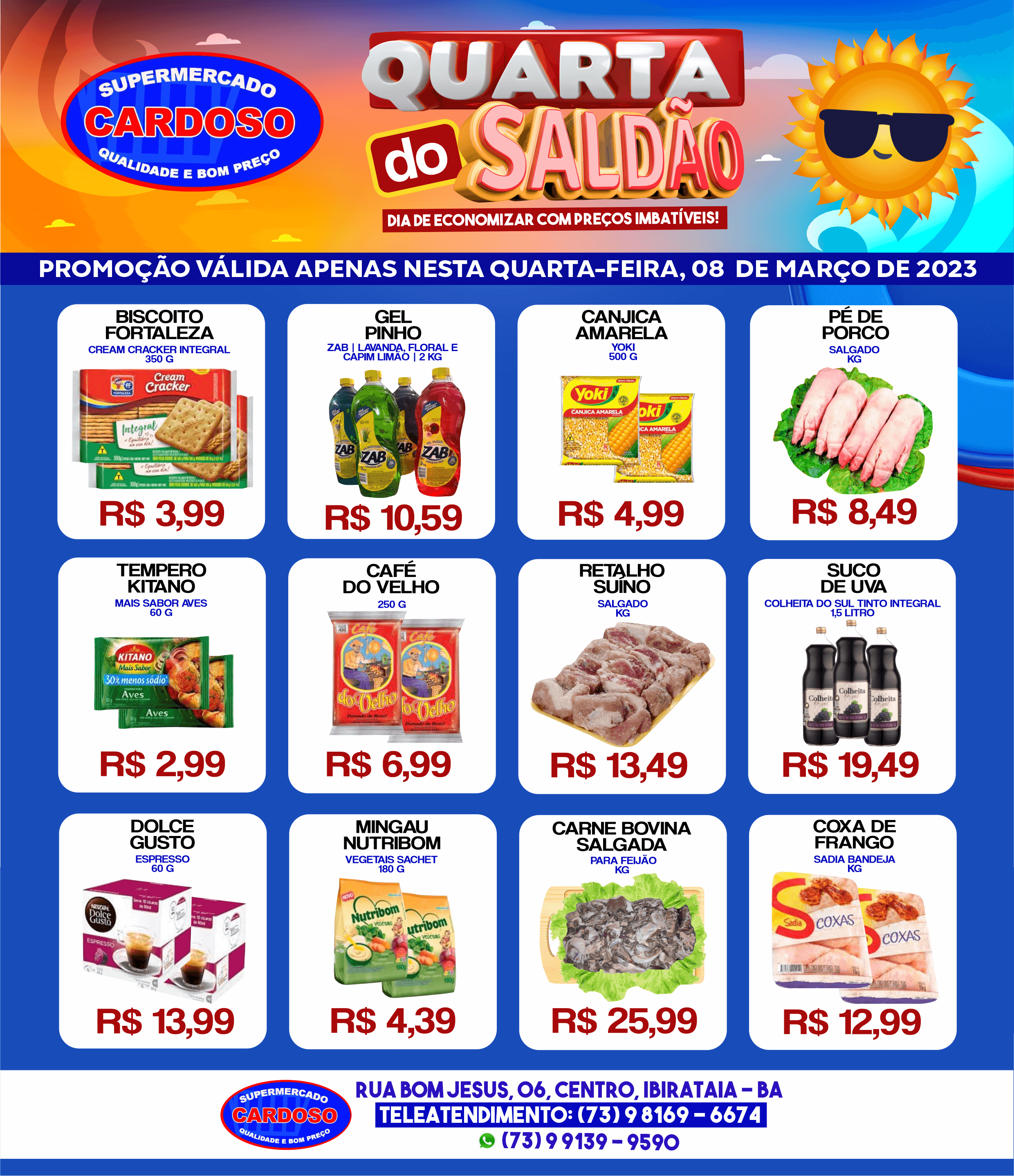 Quarta do Saldão no Supermercado Cardoso