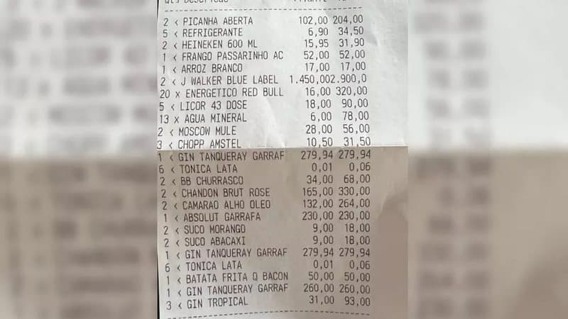 Homem é preso após fingir passar mal para não pagar conta de R$ 6 mil em bar