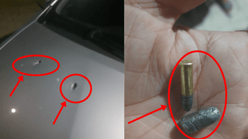 Ibirataia: Troca de tiros na AABB; Veículo estacionado é atingido por balas perdidas