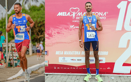 Atleta ibirataense Gustavo Fortes se destaca na Meia Maratona de Porto Seguro
