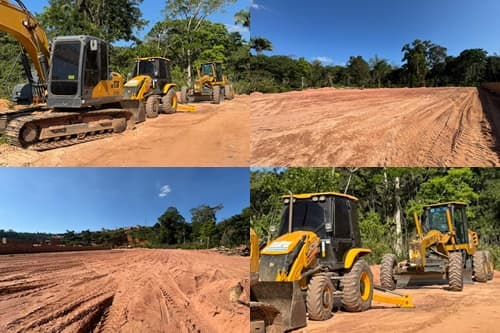 Prefeitura de Ibirataia avança com terraplanagem para construção de nova UBS no Distrito de Algodão