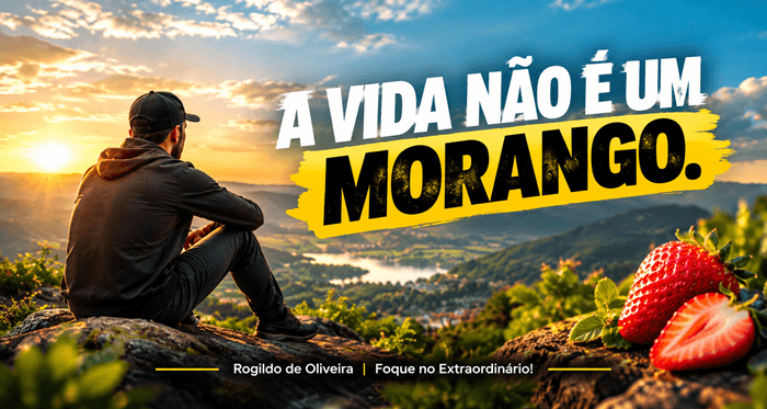 A vida não é um morango. - Rogildo de Oliveira