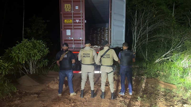 Carga de cacau em pó avaliada em R$ 500 mil é recuperada após roubo na Bahia