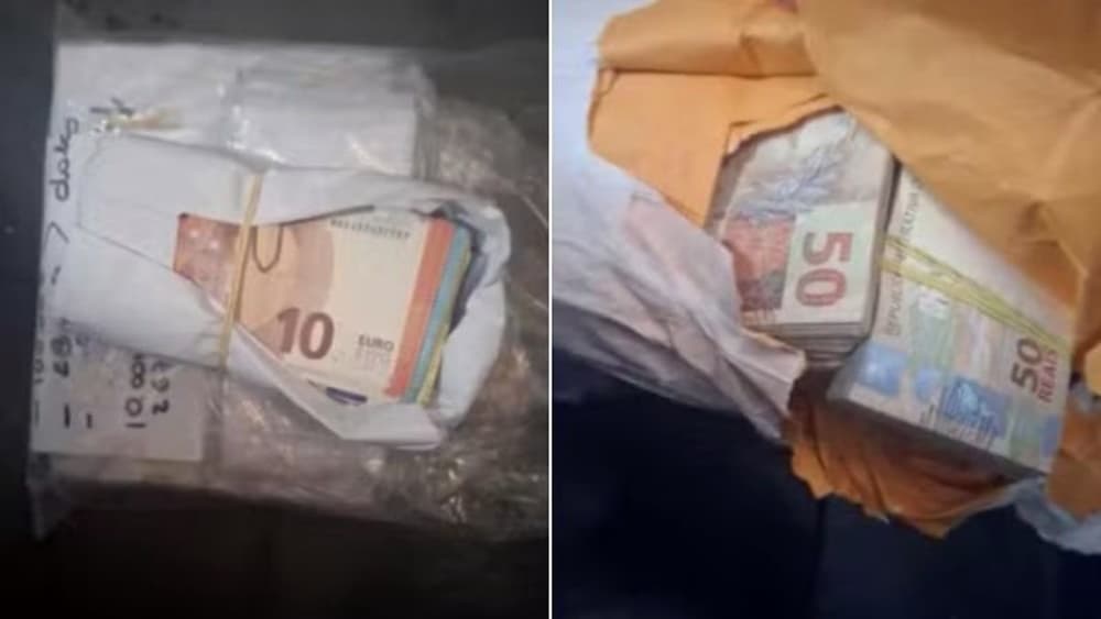 Irmã de delegada aciona polícia após encontrar R$ 1,2 milhão, dólares e euros escondidos em puff