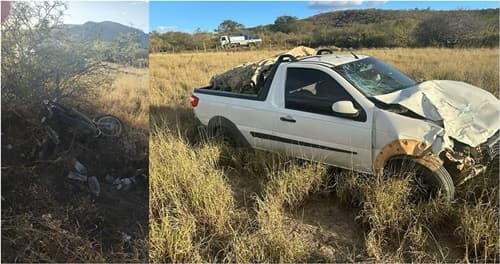 Colisão entre carro e moto tira a vida de um casal na Bahia