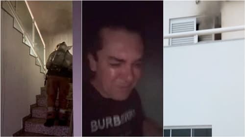 Cantor registra incêndio em casa e vive momentos de desespero durante ocorrência