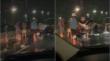 Vídeo: Cantor baiano sofre acidente grave de carro