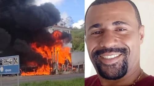 Motorista morre após choque elétrico e incêndio em empresa às margens da BR-101, em Gandu