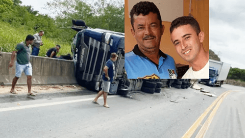 Motorista morre em acidente, um ano após a perda de seu pai também caminhoneiro