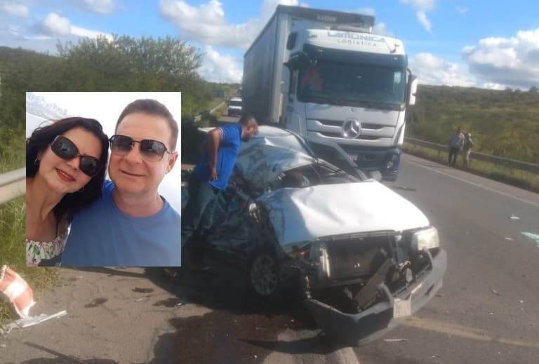 Poções: Morre o casal Magnólia e Anselmo, vítima de acidente