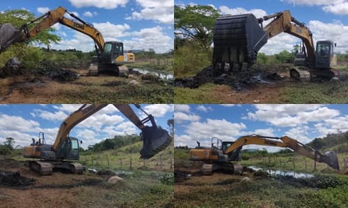 Prefeitura de Ibirataia intensifica limpeza do Rio da Formiga