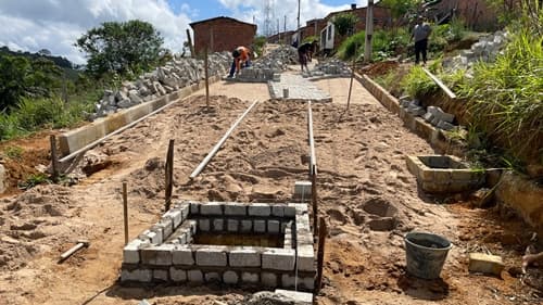 Ibirataia: Prefeitura avança com obras de pavimentação no Distrito de Algodão