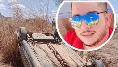 Jovem de 27 anos morre após carro capotar