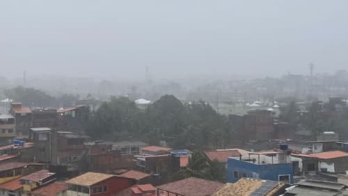 Inmet emite alerta de chuvas intensas e ventos fortes para diversas regiões da Bahia