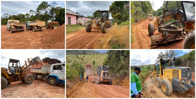 Prefeitura de Ibirataia inicia semana com patrolamento e cascalhamento na zona rural