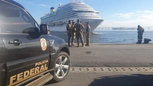 PF prende homem com 5kg de cocaína em cruzeiro que saiu de Ilhéus na Bahia