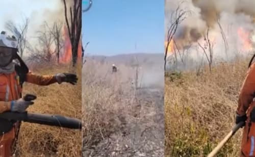 Incêndio em Muquém de São Francisco entra no 27º dia e aevasta área equivalente a 6 mil campos de futebol