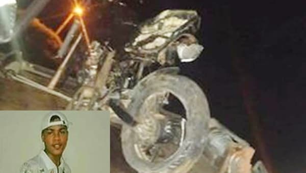 Jovem de 19 anos morre ao colidir moto em caminhonete na BR-407
