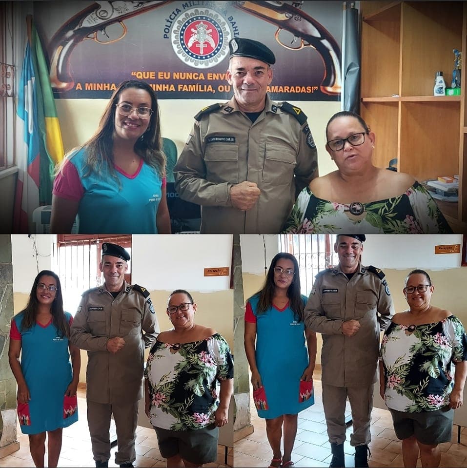 Escola Pingo de Gente, informa a comunidade escolar a parceria com a Polícia Militar da Bahia: Operação Escola Segura.